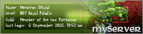 Signature for player Metatron Oficial